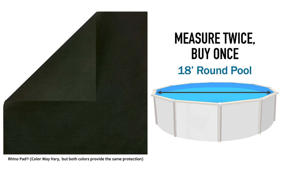 Pool Floor Padding GLI Armor Shield Aboveground Swimming Pool Floor Pad Above Ground Liner ...