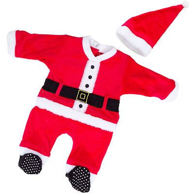 Baby Baby Overall Weihnachtsmann Mütze Öko Fell Clown FC232