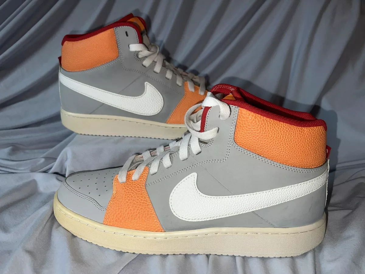 Nike Backboard 2 Mid Sample Not For Sale Gray Orange Red White Men s Size 9