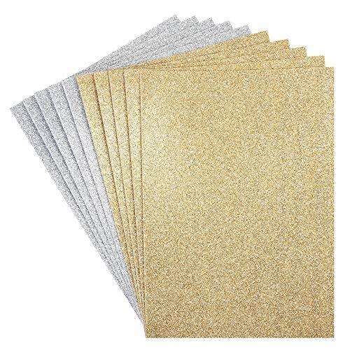 ideen mit herz 10 Fogli di Gomma espansa Glitterati | Fogli in Schiuma (w8C)