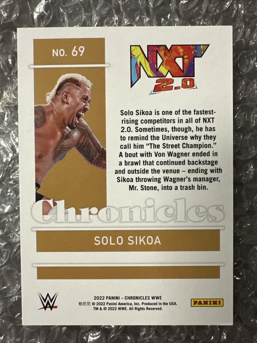 しょこらんページ 2022 Panini Chronicles WWE Solo Sikoa #69 Purple Insert /49 | eBay