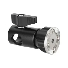 CAMVATE 16mm Light Stand Adapter 3/8"-16 w ARRI-Style Rosette Mount & Cold Shoe