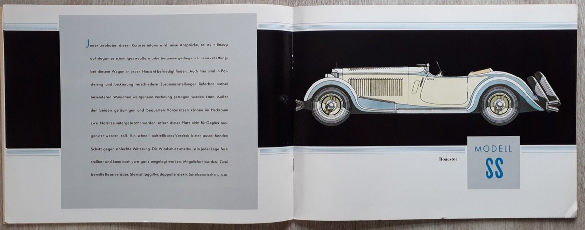 【ルパン】Mercedes-Benz SS/SSK リーフレット Mercedes-Benz Typ SS & SSK 1932 Brochure - 1975 Reprint | eBay