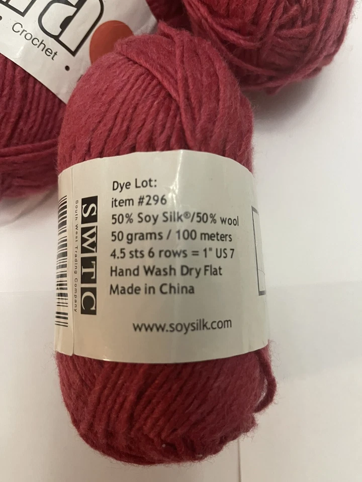 Marca Kara 50 % seda de soja/50 % lana Worsted Foto 2 de 3