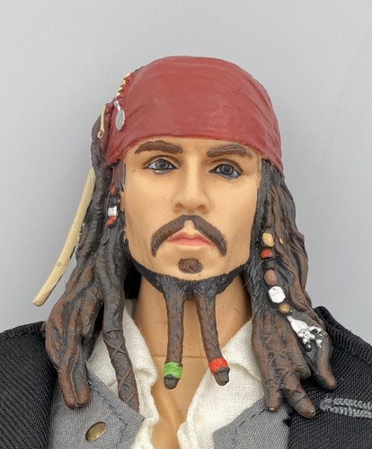 Pirates Of The Caribbean Captain Jack Sparrow & Elizabeth Swann Figures Dolls - Picture 3 of 11