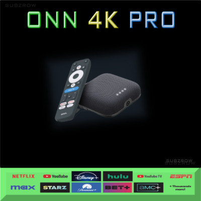  ONN 4k Pro Google TV 1YR Streaming   32GB/3GB Dolby Vision/ATMOS   N64 GAMES