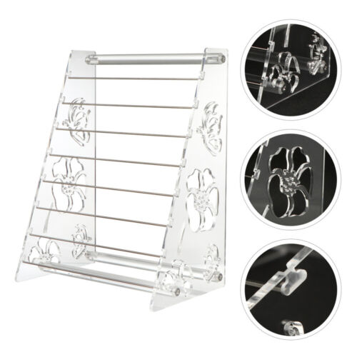  Acrylic Display Stand Hanging Jewelry Organizer Earrings Storage Rack - Afbeelding 1 van 12