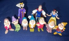 Vintage 1993 Disney Snow White, Prince Charming, Witch  the Seven Dwarf figures