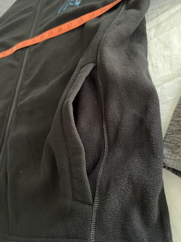 NFL mens Carolina Panthers JACKET Long Sleeve full zip Med fleece warm NWT - Picture 7 of 11