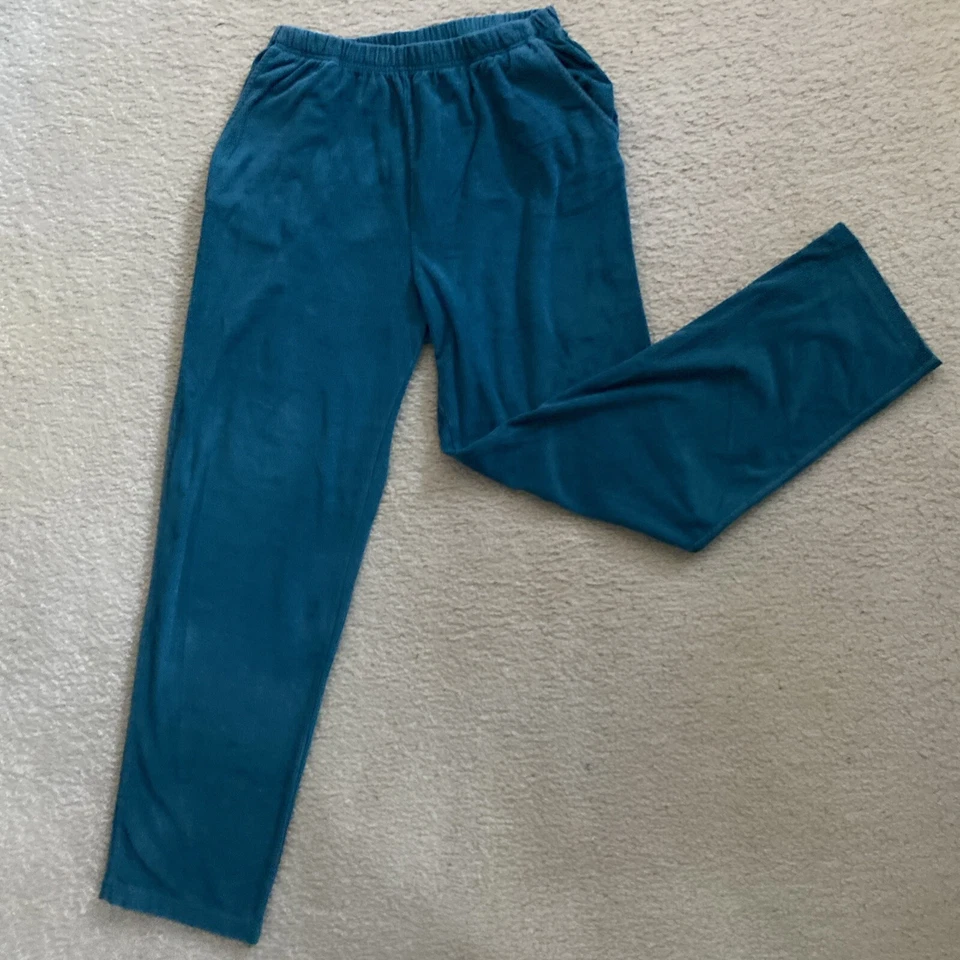 Pantalones de pana para mujer Cabin Creek talla M azul-verde Foto 2 de 4
