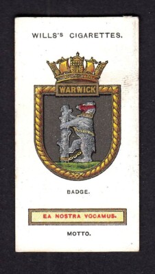 40260/ Wills´s Cigarettes   Ships´ Badges   No. 36   H.M.S. Warwick