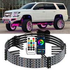 4pcs For Chevy Tahoe 15.5 Led Rgb Wheel Ring Rim Lights Bluetooth App Control