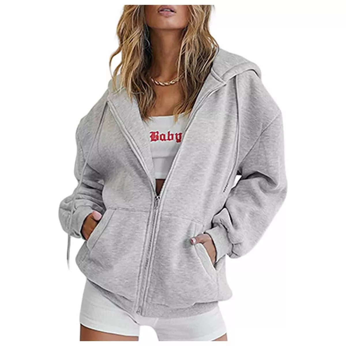 LV Stamp Zip-Up Hoodie - Women - Ready-to-Wear