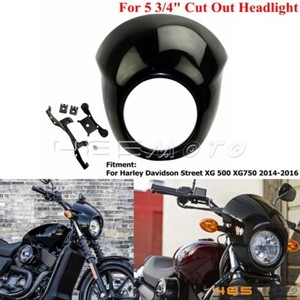 Front Headlight Fairing Mask Cowl Mount For Harley Street ...