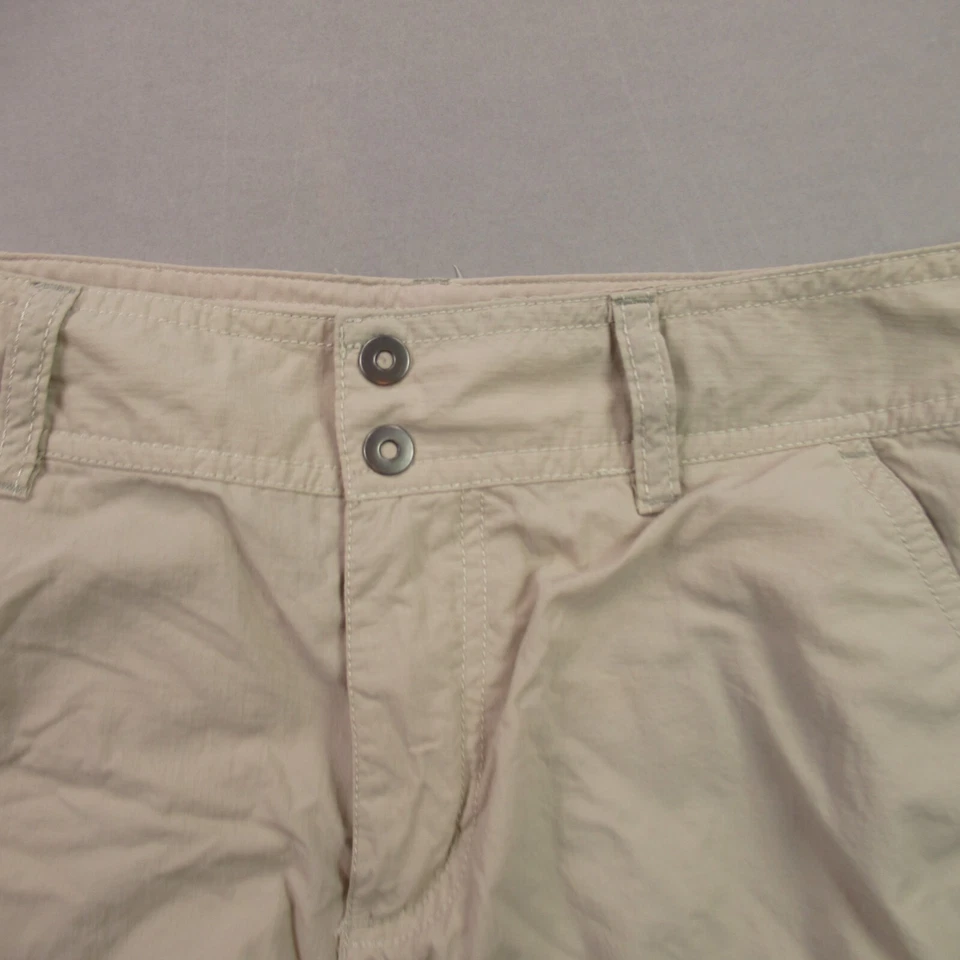 Columbia Shorts Womens 8 Lightweight Outdoors Cargo Pockets Beige - Image 2 of 4
