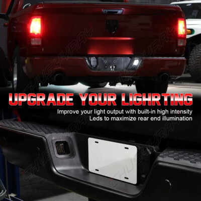 Ddr4 Ram White 2006 Dodge Ram 1500 Headlights Bestview Smoked LED License Plate Light With All-In-One Socket, Tag Light Assembly Compatible With 2003-2018 Dodge Ram 1500 2500 3500 Pickup Truck 2017 Ram - Foto 11