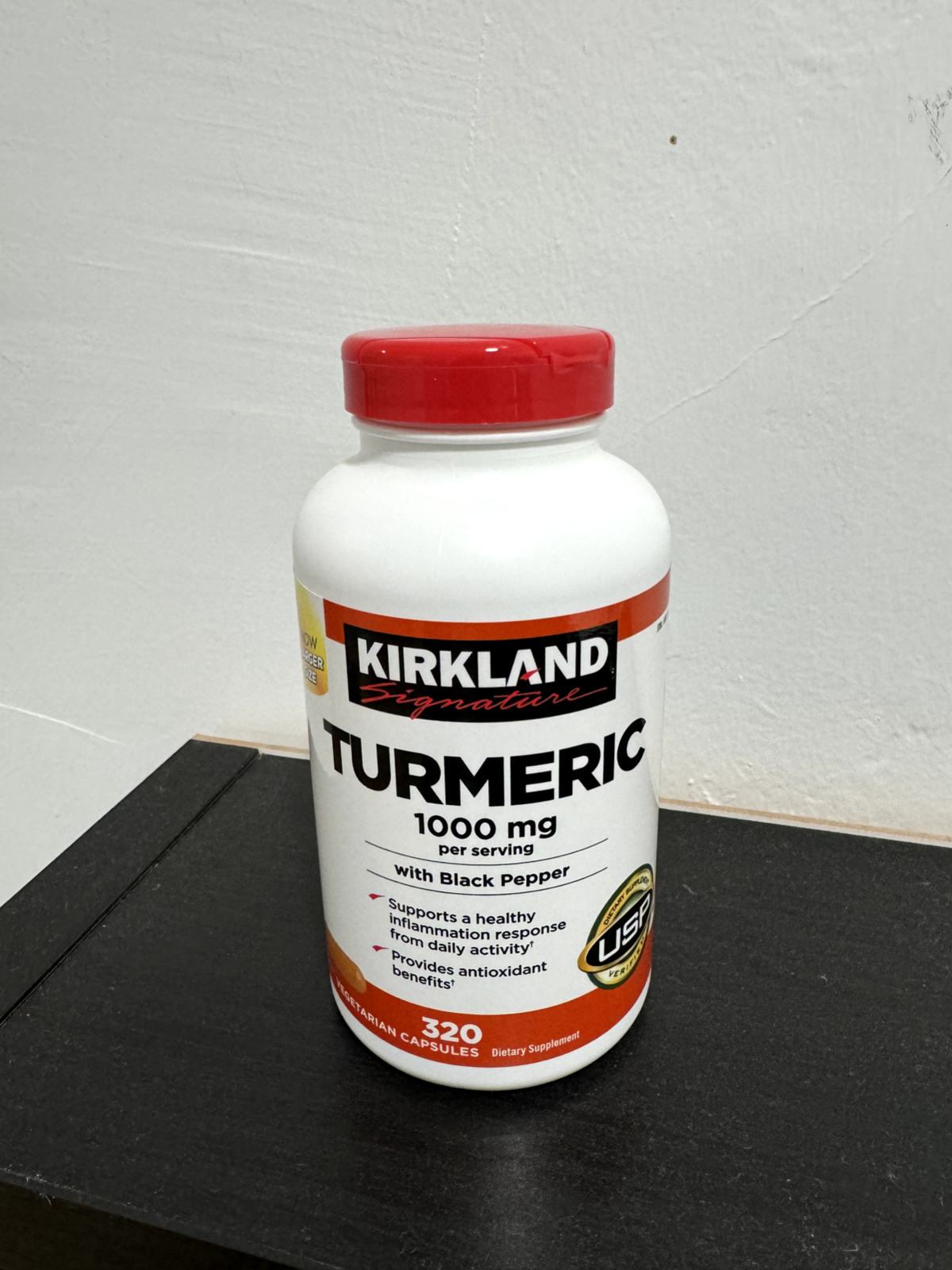 Kirkland Signature Turmeric with Black Pepper 1000mg 320 Count Exp 07/2026