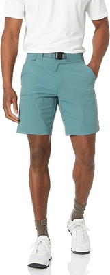 Amazon Essentials Men's Belted Moisture Wicking Hiking Short, Sage Green, 30