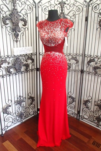G2152 ALYCE 1357085 RED SZ 00 $299 COCKTAIL PARTY PROM HOMECOMING DRESS GOWN - Picture 4 of 9
