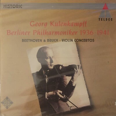 Beethoven Bruch Georg Kulenkampff Berlin Philharmonic 1936-1941 Teldec PROMO CD