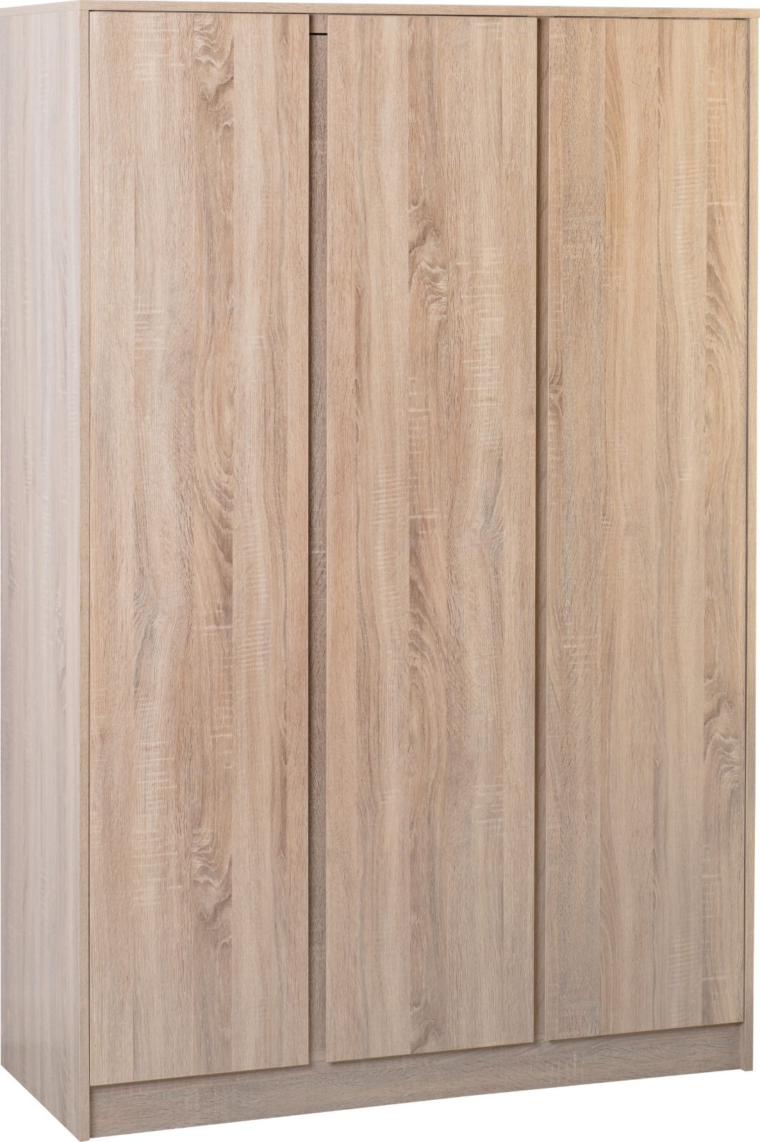 Malvern 3 Door Wardrobe Sonoma Oak With Hangng Rail and Shelves