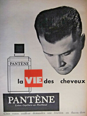 PRESSEWERBUNG 1956 HAARLOTION PANTENNE MIT PANTHENOL - ADVERTISING