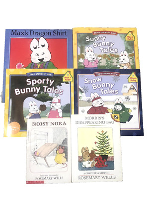 Max & Ruby Noisy Nora Morris 6 Paperbacks Lot Young Children ROSEMARY WELLS READ