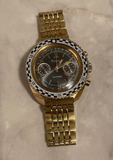 Vintage 1970s Lucien Piccard Chronograph - Rally Bezel and Paul Newman Dial