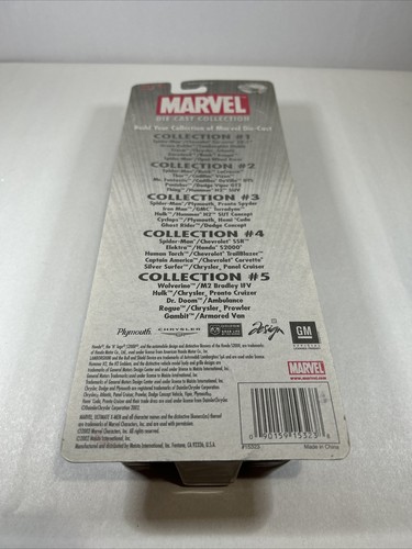 New, Vintage 2002 Maisto Marvel Die-Cast 1:64 Complete Car Collection Packs #1-5 - Picture 20 of 23