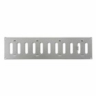 Galvanised Steel Air Vent Grille / 400mm x 100mm / With Shutter Flat Duct Cover