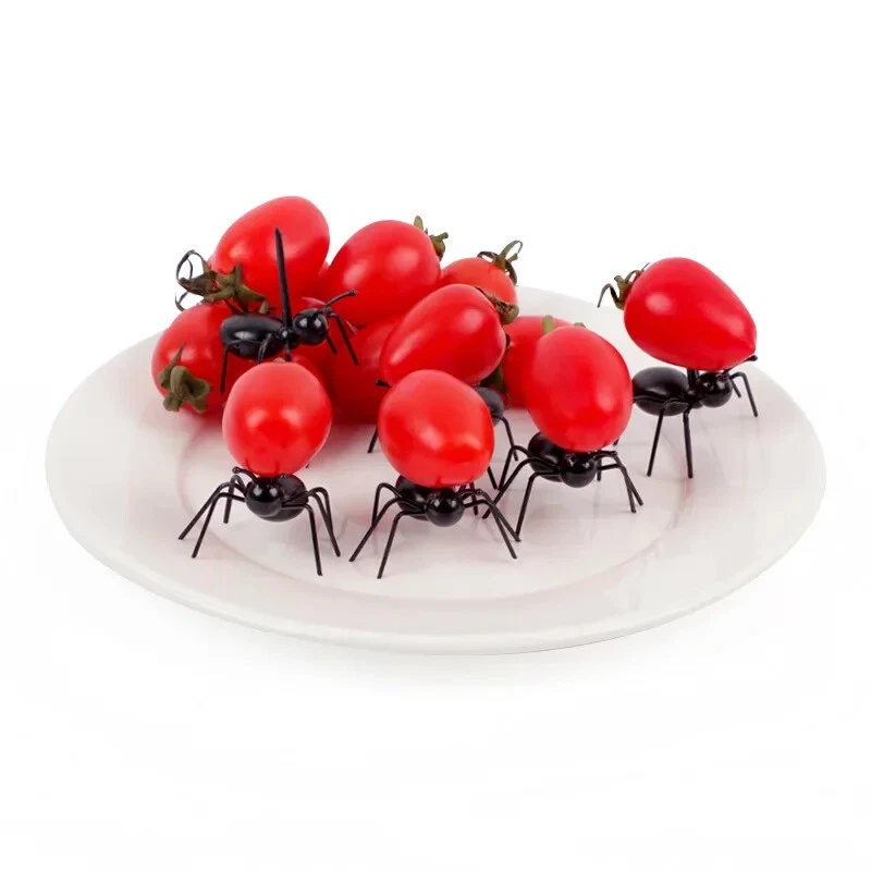 12 Pcs Animal Appetizer Forks Reusable Ant Food Pick, Fruit Toothpicks Dessert - Image 4 of 4