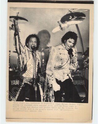 MUSIC Icon MICHAEL JACKSON Concert MIAMI FLORIDA 1984 Press LaserPhoto