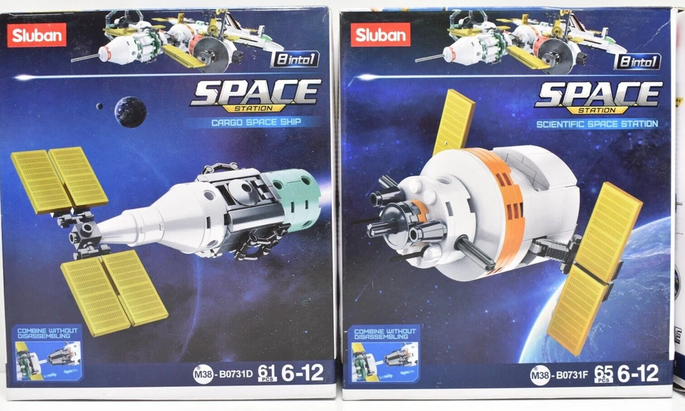 Lot 4 Sluban Kids Space Station Building Blocks New Sealed Combine - Image 2 of 4