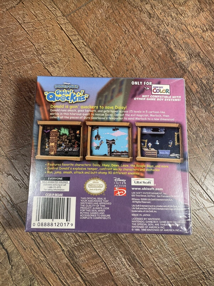 Disney's Donald Duck: Goin' Quackers Factory Sealed Nintendo GBC - Image 4 of 4