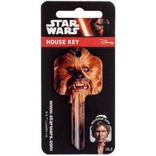 Star Wars Chewbacca & Han Solo Vibrant Door Key BLANK Official - NEW UK