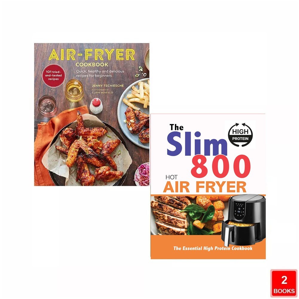 Air-fryer Cookbook Jenny Tschiesche,The Slim 800 Hot Air Fryer 2 Books Set
