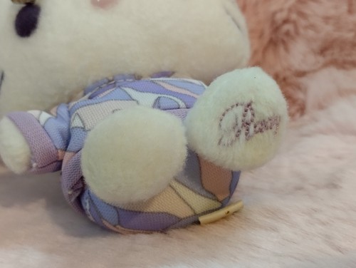 Rare! Hello Kitty x Rady Purple 4" Plush Doll Keychain Pre-owned VG Cond. - Picture 10 of 12