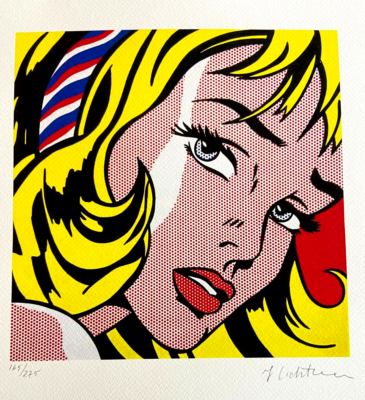 ロイ・リキテンスタイン　リトグラフ　COA付き Roy Lichtenstein Lithograph COA Signed With Pen Stamped Numbered