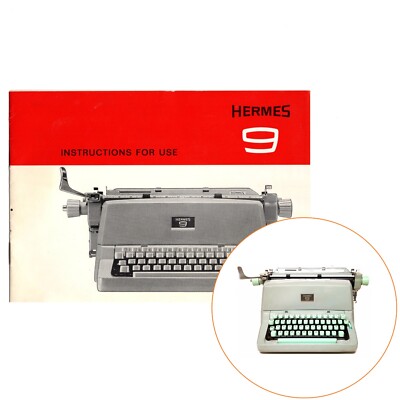 【昭和レトロ】HERMES 9 ヘルメス タイプライター パイヤール社 Hermes 9 Typewriter Instruction Manual Antique Vtg User Standard