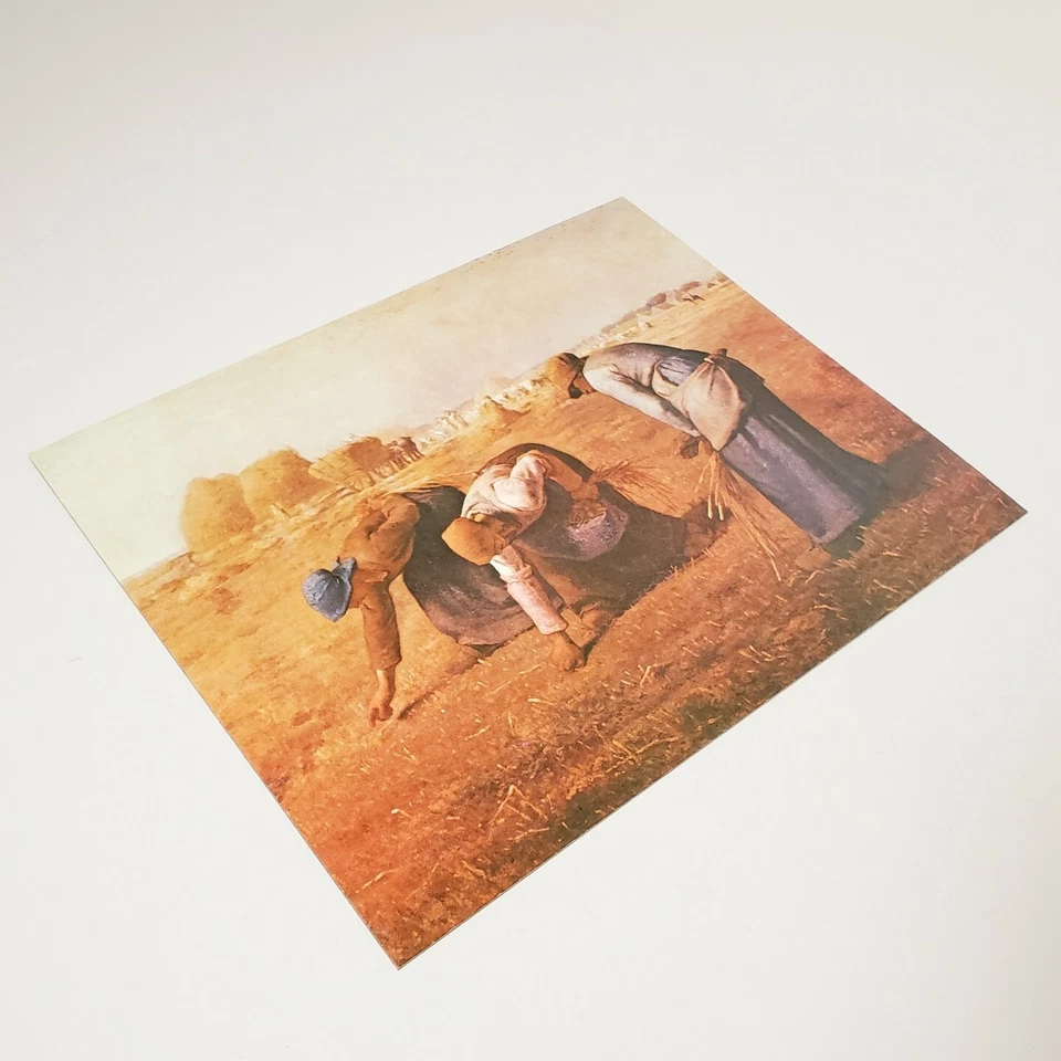 Vtg Conoco Gasoline Customer Appreciation Fine Art Print "The Gleaners" 10" x 8" - Image 2 of 4