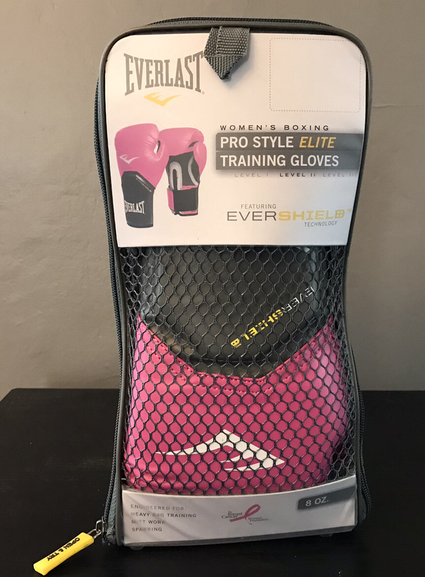 Everlast 8oz Prostyle Elite Training Gloves New Level 2 Pink Ever