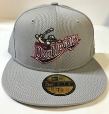 Auburn Doubledays MILB NE 2020 "OnField Batting Practice" Fitted Hat~Gray