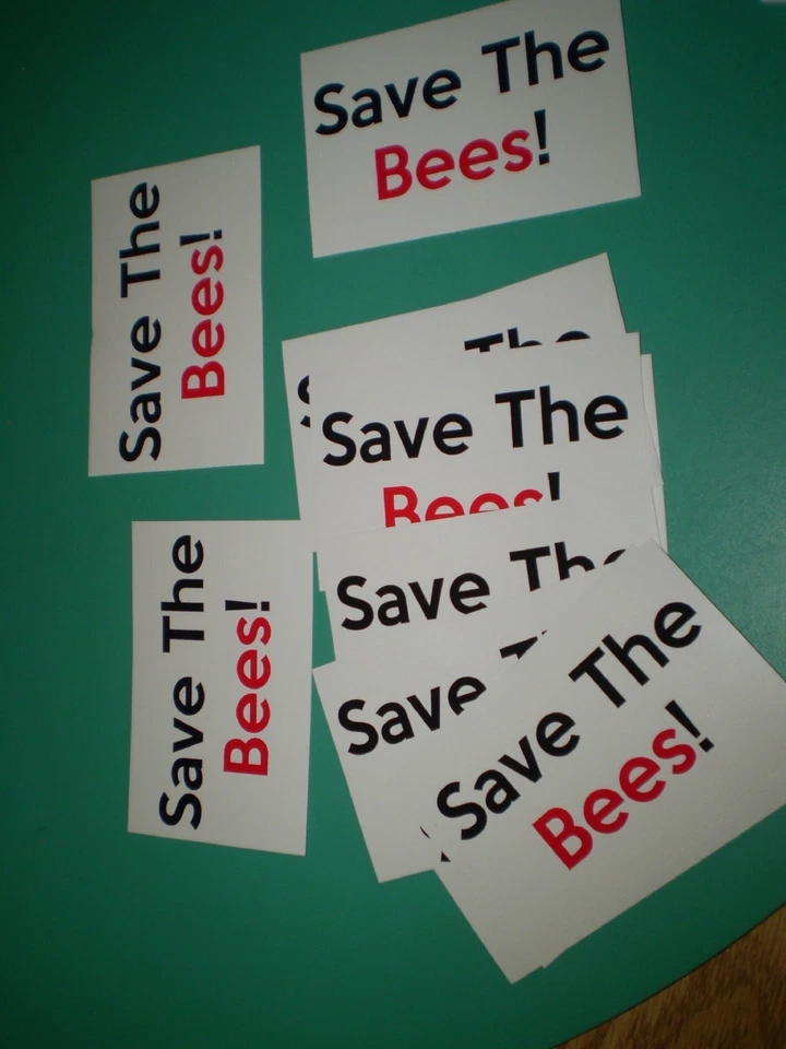 Save The Bees! Vinyl Sticker. Buy 1, Get 1 Free + Free Shipping. For Bee Lovers! - Image 3 of 4