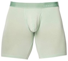 Obviously Mens PrimeMan Boxer Brief 9inch Leg - Mint Green