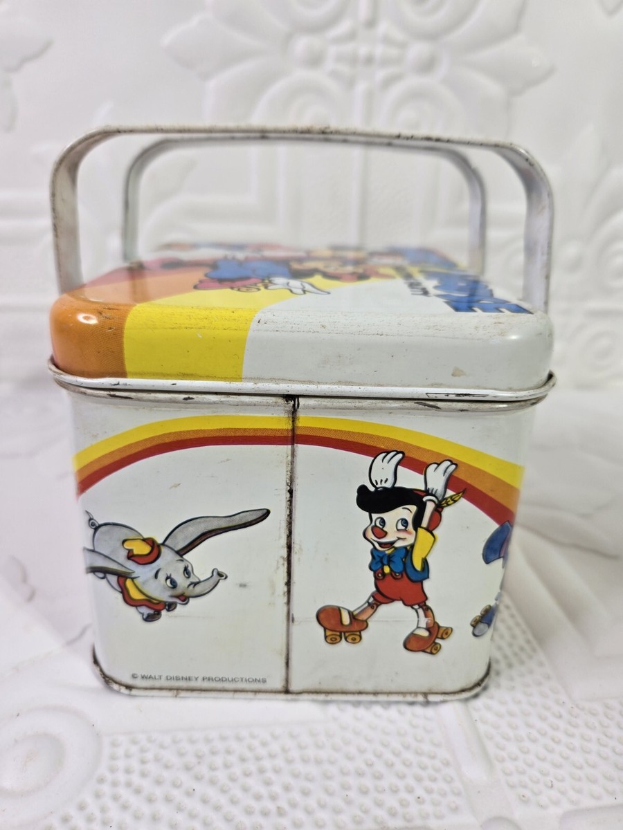 Vintage MICKEY MOUSE SKATING PARTY Disney Productions CARRY- ALL