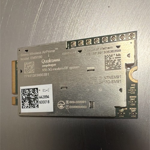 Sierra Wireless EM9190 Snapdragon X55 5G M.2 Cellular Network Modem Card