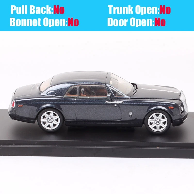 Kyosho 1/43 Scale Rolls Royce Phantom Coupe Diecast Car Model Toy DarkBlue - Image 4 of 4