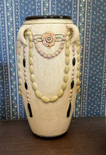 Weller art pottery jeweled motif vase