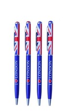 I Love London Souvenir Kugelschreiber Set - Union Jack Kugelschreiber UK Geschenk 4er Pack