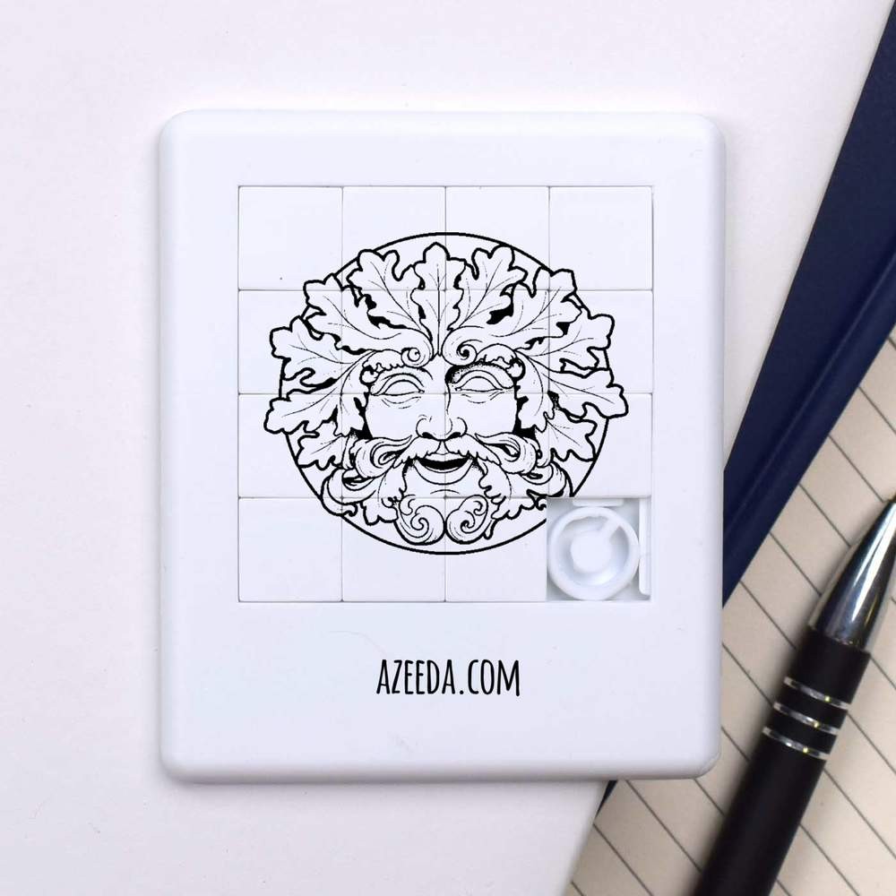 'Victorian Green Man' Sliding Puzzle (PZ00041272)